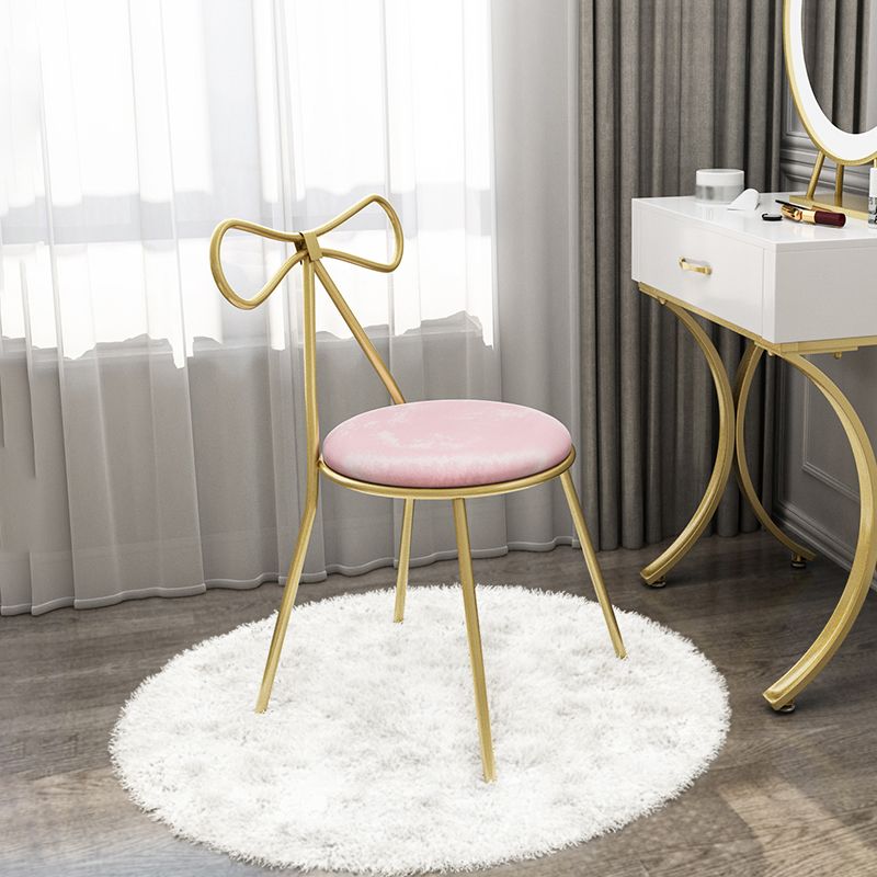 Faux lederen zijstoel Noordse ontwerp Open rug Dining zijstoel