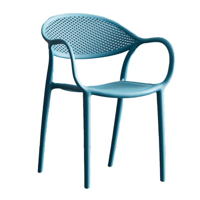 Contemporary Stackable Chair Open Back Kitchen Arm Chair with Plastic Legs Clearhalo 'Dining Chairs' 'Dining Tables & Seating' 'dining_chair' 'Furniture' 'furniture_dining_chair' 'Kitchen & Dining Furniture' 1200x1200_4ec34e04-5e6f-4325-974b-46699904ad2b