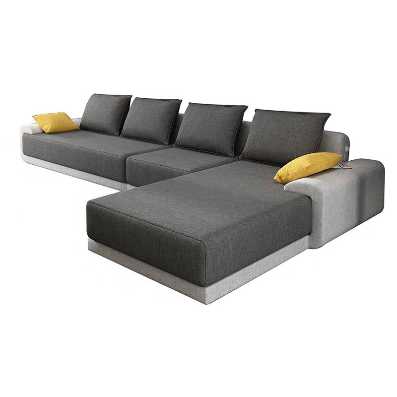 Modern Loose Back Removable Cushions Sofa with Reversible Chaise Clearhalo 'furn' 'furn_sectionals' 'Furniture' 'furniture_sectionals' 'kitchen' 'kitchen_sectionals' 'Living Room Furniture' 'Sectionals' 1200x1200_4ec35657-65db-4c8d-b72f-04d6b0b8eec8