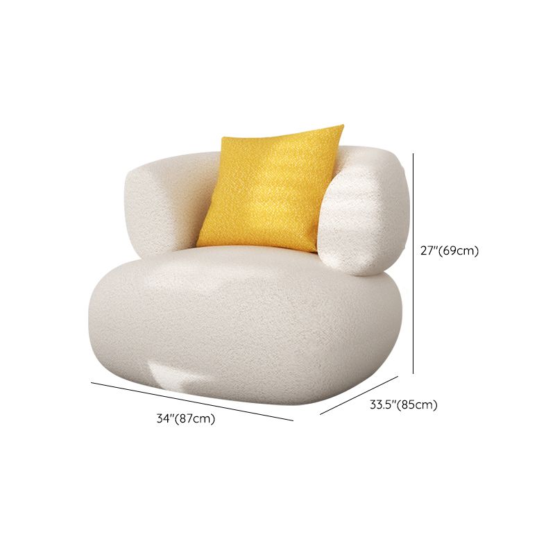 Stationary Sofa Living Room Tuxedo Arm Loveseat with Pillows