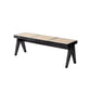 Tropical Seating Bench Wooden Entryway and Bedroom Bench , 15" W