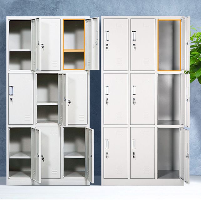 Scharnierende garderobe kast eigentijdse metalen garderobe armoire voor slaapkamer