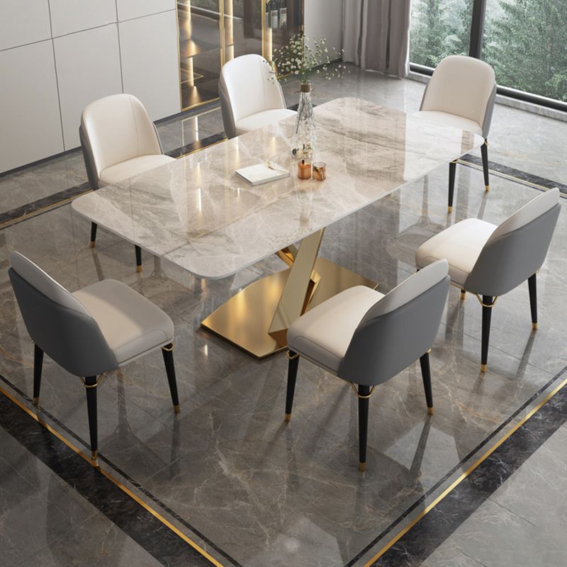 Minimalist 1/2/6/7 Pieces Furniture Stone Rectangle Dining Chairs Set for Home Clearhalo 'Dining Room Sets' 'Dining Tables & Seating' 'dining_room_set' 'furn' 'furn_dining_room_set' 'Furniture' 'Kitchen & Dining Furniture' 1200x1200_4ec5a209-91b5-435f-922d-347234b2a15c