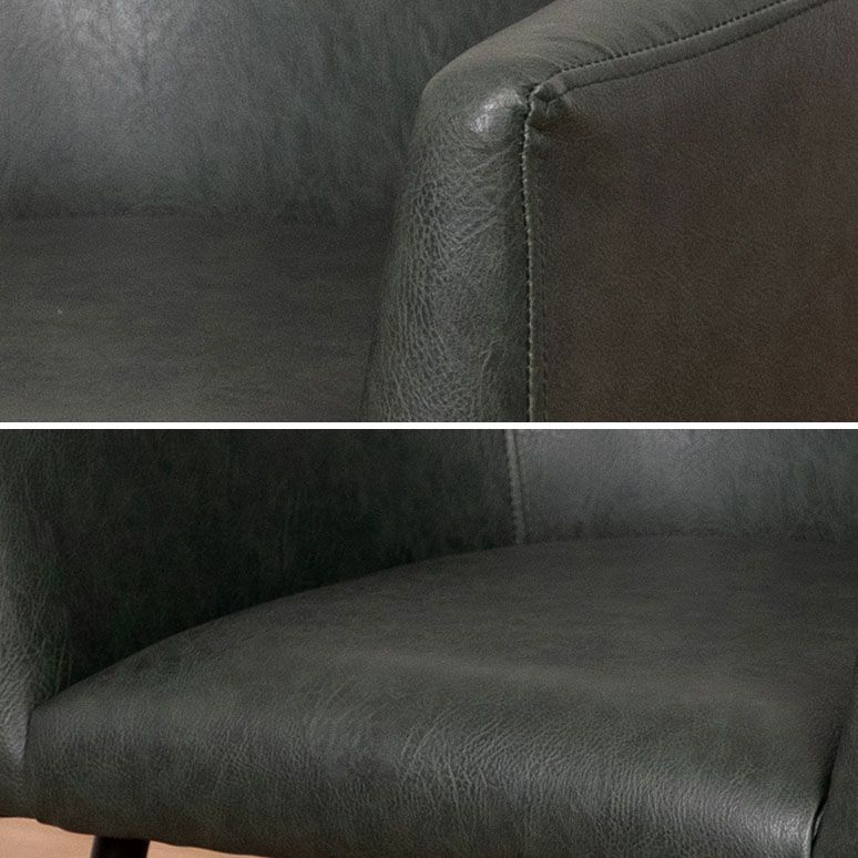 Modern Faux Leather Dining Chair Parsons Chair in Matte Finish for Home