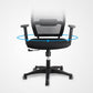 Modern & Contemporary Slide Chair Microfiber Black High Back Chair