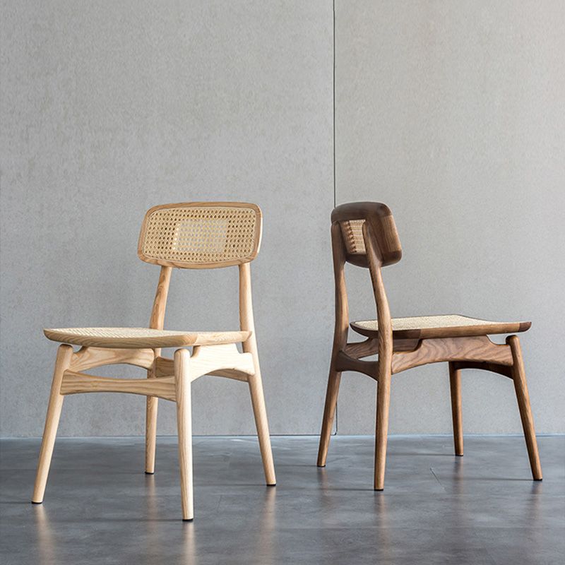 Traditional Wood Dining Armless Chair Wicker Dining Chair for Restaurant Use Clearhalo ' kitchen&dining_furn' 'Dining Chairs' 'Dining Tables & Seating' 'dining_chair' 'furn' 'furn_dining_chair' 'Furniture' 'furniture_dining_chair' 'Kitchen & Dining Furniture' 'kitchen' 1200x1200_4ec81d42-dcd2-4878-8127-857c586f392e