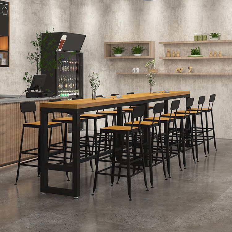 Industrial Style Bar Set 1/4/7/13 Pieces Solid Wood Rectangle Pub Dining Set Clearhalo 'Bar Furniture' 'furn' 'furn_home_bar_bar_sets' 'Furniture' 'Home Bars & Bar Sets' 'home_bar_bar_sets' 'Kitchen & Dining Furniture' 1200x1200_4ec9cea1-c849-479b-99b8-efa7b47748e6