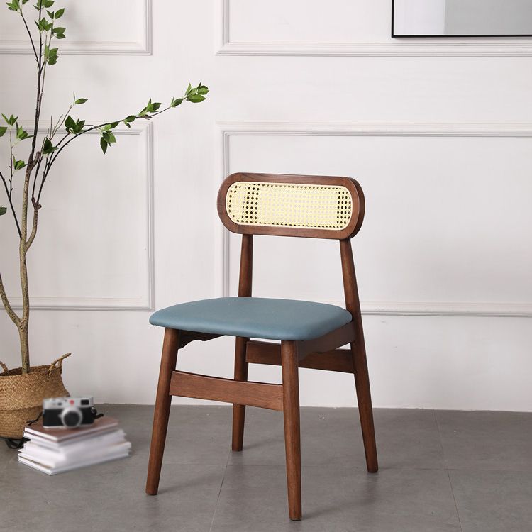 Modern Solid Rubberwood Dining Chair Open Back Kitchen Dining Chairs Clearhalo ' kitchen&dining_furn' 'Dining Chairs' 'Dining Tables & Seating' 'dining_chair' 'furn' 'furn_dining_chair' 'Furniture' 'furniture_dining_chair' 'Kitchen & Dining Furniture' 'kitchen' 1200x1200_4eca0609-ae1d-463a-b32c-2519f40b9bf2