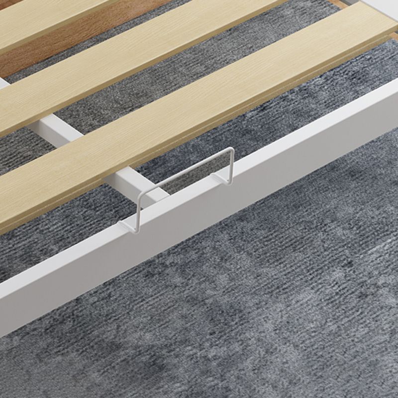 Contemporary Metal Platform Bed Panel Frame with Upholstered Headboard Clearhalo 'Bedroom Furniture' 'Beds' 'furn' 'furn_beds' 'Furniture' 1200x1200_4ecbca21-b67b-4098-a76b-72fd2bab1827