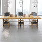 Rectangle Wood Color Dining Table Solid Wood Table Industrial with Trestle Base Clearhalo ' dining_table' 'Dining Tables & Seating' 'Dining Tables' 'furn' 'furn_dining_table' 'Furniture' 'furniture_dining_table' 'Kitchen & Dining Furniture' 'kitchen&dining_furn' 'kitchen' 'kitchen_dining_table' 1200x1200_4ecd7be2-9772-4c70-ad88-27b7029a9b23