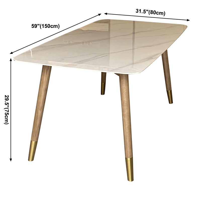 Solid Wood Contemporary Rectangular Table Sintered Stone Top Dining Table with 4 Legs Clearhalo ' dining_table' 'Dining Tables & Seating' 'Dining Tables' 'furn' 'furn_dining_table' 'Furniture' 'furniture_dining_table' 'Kitchen & Dining Furniture' 'kitchen&dining_furn' 'kitchen' 'kitchen_dining_table' 1200x1200_4ece432e-43f6-472b-a560-be9e97918fff