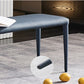 Solid Color Dining Bench, 18"H Upholstered Bench with 4 Metal Legs Clearhalo 'Benches' 'Chairs & Seating' 'furn' 'furn_benches' 'Furniture' 'Living Room Furniture' 1200x1200_4eceb4e2-8f34-4814-9b80-912ead1679eb