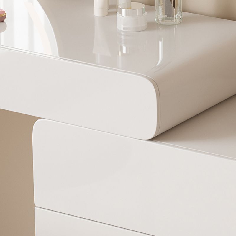 Brachette de vanité en bois à chambre à coucher éclairé blanc éclairé blanc contemporain