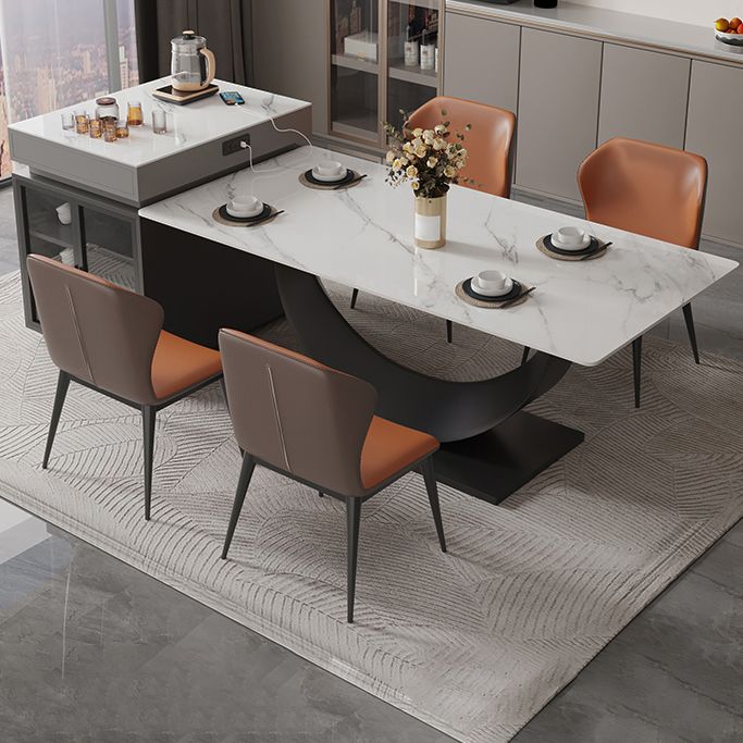Rectangle Dining Room Table Contemporary Dinner Room Kitchen Table Clearhalo 'Dining Tables & Seating' 'Dining Tables' 'dining_table' 'furn' 'furn_dining_table' 'Furniture' 'Kitchen & Dining Furniture' 1200x1200_4ed00aa6-0689-4960-9508-638c0b700c60