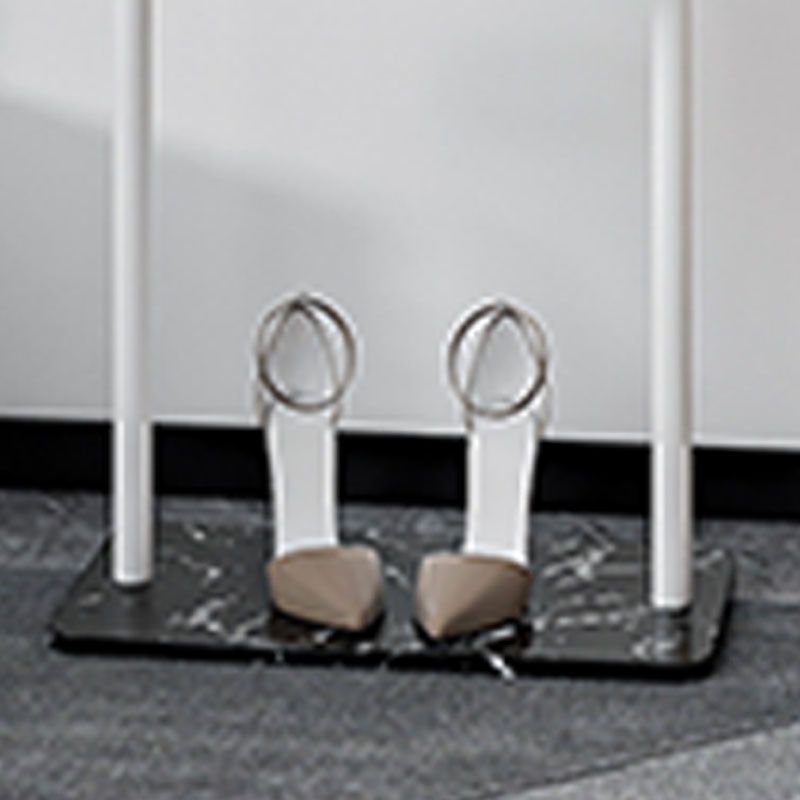 Modern Entry Hall Tree Metal 4 Hooks No Distressed Free Standing Coat Rack