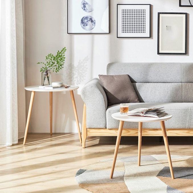 Contemporary Wood 3 Legs Round Living Room Accent Side Table Clearhalo 'Coffee & Accent Tables' 'End & Side Tables' 'end_side_tables' 'furn' 'furn_end_side_tables' 'Furniture' 'Living Room Furniture' 1200x1200_4ed1c0a3-4caf-4dbe-8b8b-d282d2871dc2