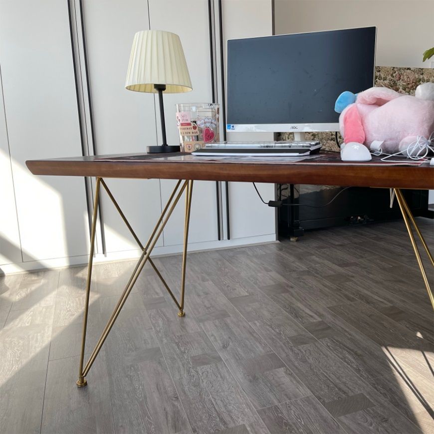Rectangle Wood Color Dining Table Pine Solid Wood Table Glam with 4 Legs Clearhalo ' dining_table' 'Dining Tables & Seating' 'Dining Tables' 'furn' 'furn_dining_table' 'Furniture' 'furniture_dining_table' 'Kitchen & Dining Furniture' 'kitchen&dining_furn' 'kitchen' 'kitchen_dining_table' 1200x1200_4ed55570-1feb-4811-81b7-6d785bd68f31
