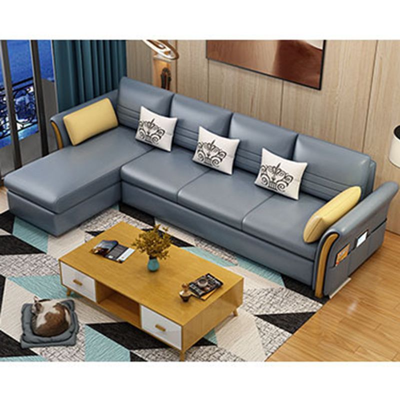 Cushion Back Contemporary Storage Living Room L-Shape Reclining Sofa Clearhalo 'furn' 'furn_sectionals' 'Furniture' 'furniture_sectionals' 'kitchen' 'kitchen_sectionals' 'Living Room Furniture' 'Sectionals' 1200x1200_4ed565f0-2d4c-4098-b635-514a14c65cc8
