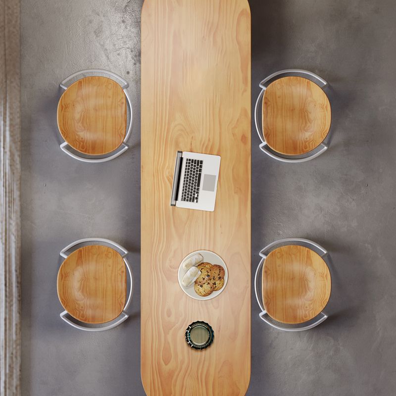 Contemporary Solid Wood Oval Bar Dining Table for Living Room Clearhalo 'Bar Furniture' 'Bar Tables' 'bar_tables' 'furn' 'furn_bar_tables' 'Furniture' 'Kitchen & Dining Furniture' 1200x1200_4ed5c12a-9223-4680-ac34-397866f4a357