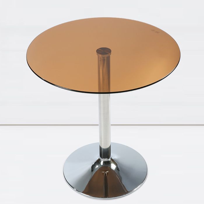 Modern Round Dining Room Table Tempered Glass Table with Tulip Base for Dining Room Clearhalo ' dining_table' 'Dining Tables & Seating' 'Dining Tables' 'furn' 'furn_dining_table' 'Furniture' 'furniture_dining_table' 'Kitchen & Dining Furniture' 'kitchen&dining_furn' 'kitchen' 'kitchen_dining_table' 1200x1200_4ed644a9-d943-4b37-86ae-b86e95d1d625