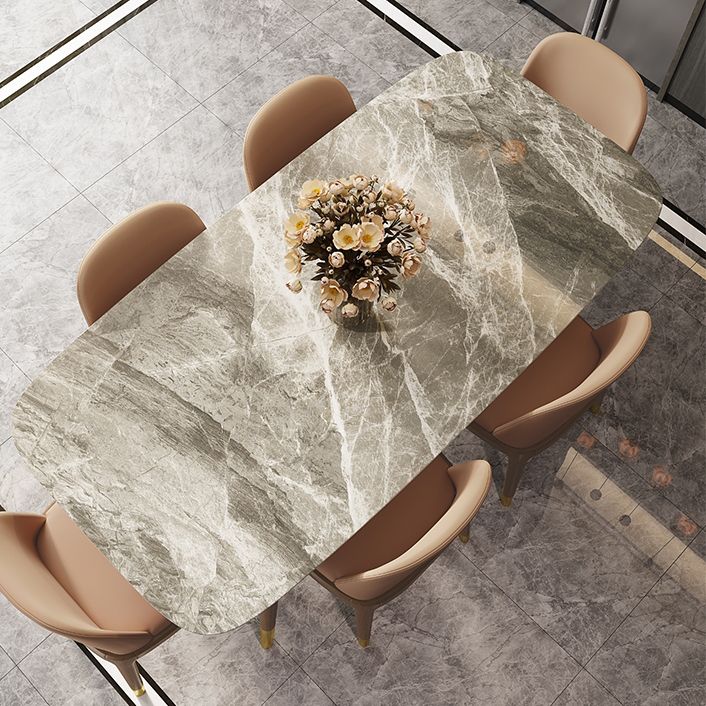 Modern Dining Room Sintered Stone Table with Metal Base Rectangle Dining Table for Restaurant Clearhalo ' dining_table' 'Dining Tables & Seating' 'Dining Tables' 'Furniture' 'furniture_dining_table' 'Kitchen & Dining Furniture' 'kitchen&dining_furn' 'kitchen' 'kitchen_dining_table' 1200x1200_4ed666ee-f1e7-43a0-a207-2fe87b57c619