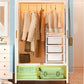 Glass Combination Armoire Modern Style Wardrobe Cabinet for Home