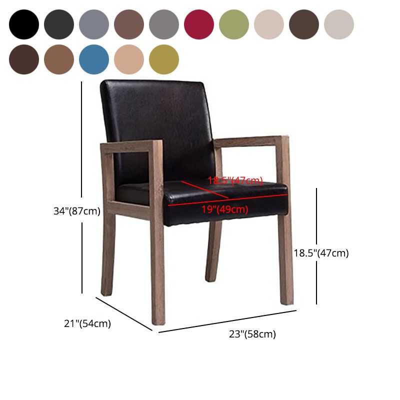 Modern Style Dining Chairs Arm Chairs with Wooden Legs for Kitchen Clearhalo 'Dining Chairs' 'Dining Tables & Seating' 'dining_chair' 'furn' 'furn_dining_chair' 'Furniture' 'furniture_dining_chair' 'Kitchen & Dining Furniture' 1200x1200_4ed98305-3034-49a6-a3b4-7ab7e6ad32cd