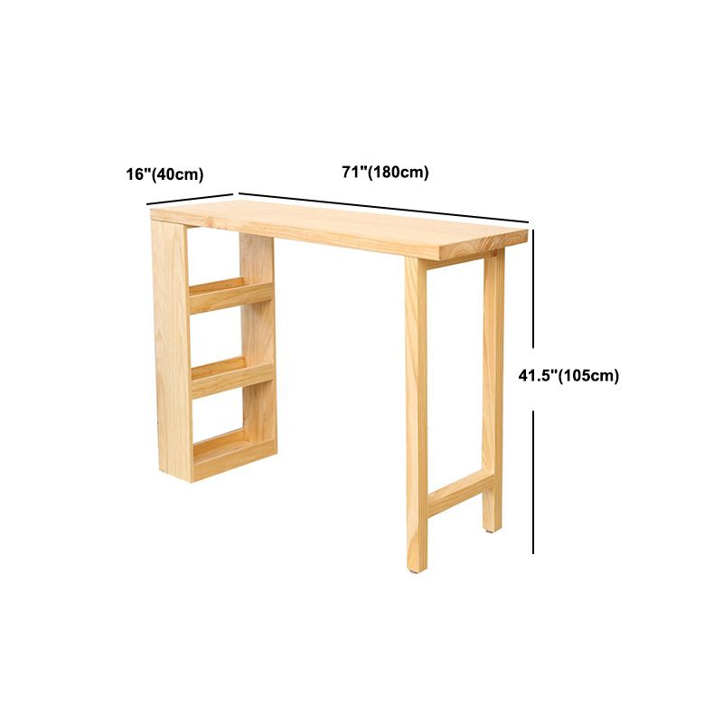 Glam Juego de mesa de bar de 1/2/3 piezas, mesa de bar rectangular con taburetes altos de madera para el hogar