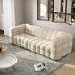 White Tuxedo Arm Sofa 39.37" Wide Contemporary Sofa for Living Room