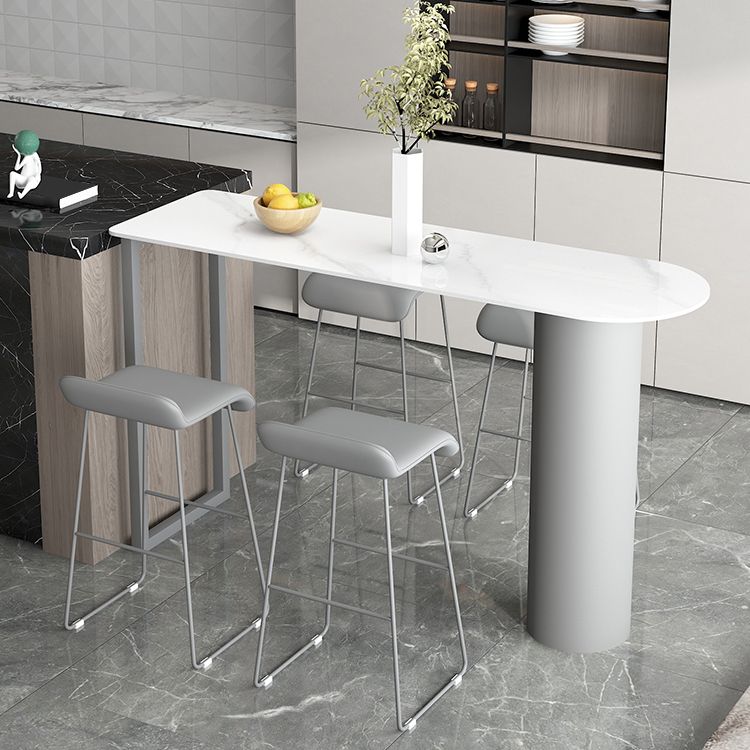 Contemporary Bar Counter Table Stone Bar Counter Table for Home Clearhalo 'Bar Furniture' 'Bar Tables' 'bar_tables' 'furn' 'furn_bar_tables' 'Furniture' 'Kitchen & Dining Furniture' 1200x1200_4edd2b05-a4ca-4ebf-9619-b8ae4e022234