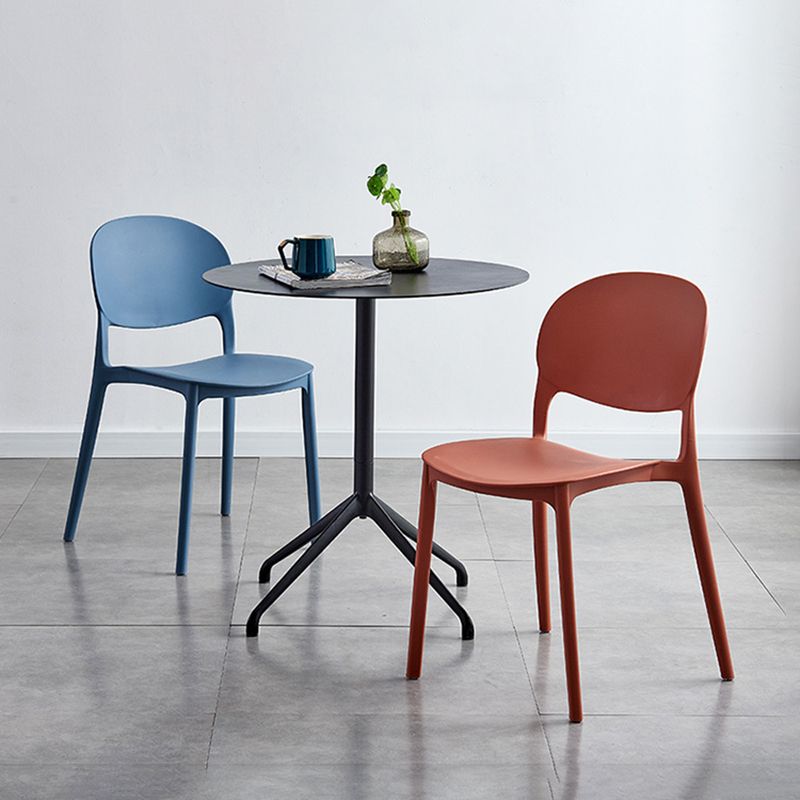 Matte Finish Plastic Dining Side Chair Open Back Stackable Dining Chair Clearhalo ' kitchen&dining_furn' 'Dining Chairs' 'Dining Tables & Seating' 'dining_chair' 'furn' 'furn_dining_chair' 'Furniture' 'furniture_dining_chair' 'Kitchen & Dining Furniture' 'kitchen' 1200x1200_4edf998b-636c-4e8a-8436-73ed6967c46a