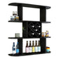 Manufactured Wood Wine Glass Stemware Rack Holder Modern Wall Mounted Wine Shelf