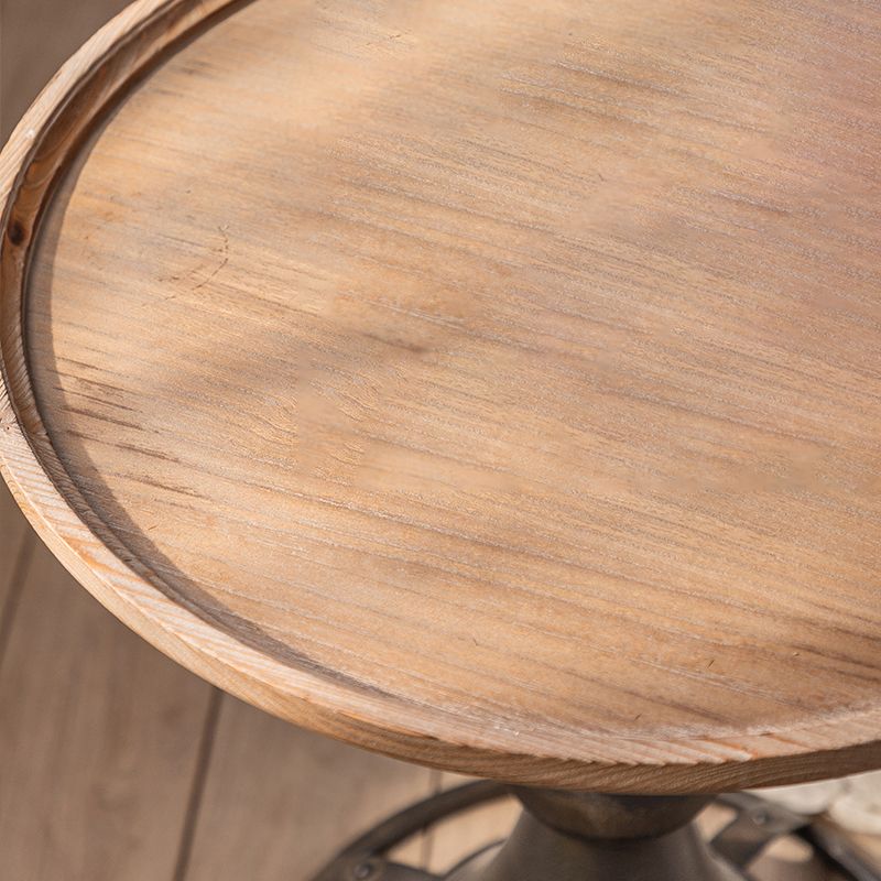 Tavolino in legno rotondo in legno di campagna francese tavolino.