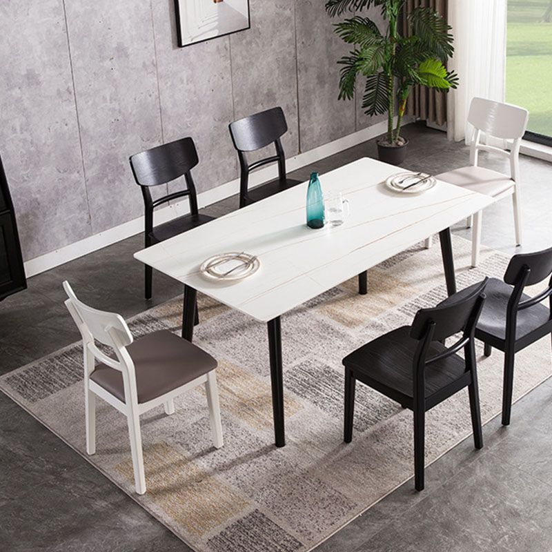 Wood Kitchen Dining Side Chair Ladder Back Side Chair in Black Clearhalo 'Dining Chairs' 'Dining Tables & Seating' 'dining_chair' 'furn' 'furn_dining_chair' 'Furniture' 'Kitchen & Dining Furniture' 1200x1200_4ee6562e-4ad1-46ab-9767-016825b22923