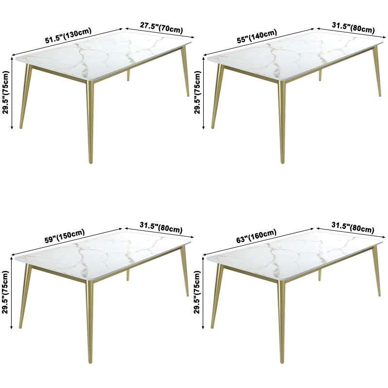 Stone Dining Room Collection Contemporary Rectangle 4 Legs Dining Table for Kitchen Home Clearhalo ' dining_table' 'Dining Tables & Seating' 'Dining Tables' 'furn' 'furn_dining_table' 'Furniture' 'furniture_dining_table' 'Kitchen & Dining Furniture' 'kitchen&dining_furn' 'kitchen' 'kitchen_dining_table' 1200x1200_4ee75ed5-5fa6-4c3f-8cb0-9ce9095e48bf