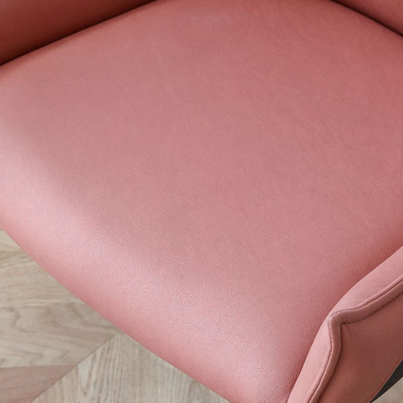 Sedie da pranzo in pelle finta contemporanea sedie laterali con gambe in metallo per cucina