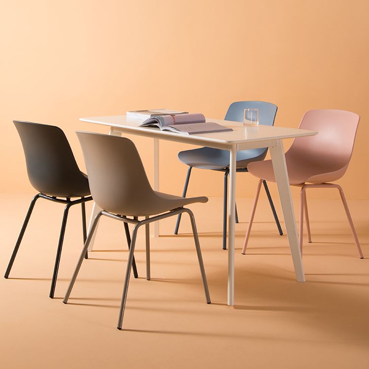 Modern Style Dining Chairs Dining Armless Side Chairs with Metal Legs Clearhalo ' kitchen&dining_furn' 'Dining Chairs' 'Dining Tables & Seating' 'dining_chair' 'furn' 'furn_dining_chair' 'Furniture' 'furniture_dining_chair' 'Kitchen & Dining Furniture' 'kitchen' 1200x1200_4eebc728-e8eb-48d0-82c5-744d94e37e3d