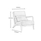 Lounge Accent Arm Chair Cotton Blend with Basic Four Legs and Pillow Back Clearhalo 'Accent Chairs' 'accent_chairs' 'Chairs & Seating' 'furn' 'furn_accent_chairs' 'Furniture' 'Living Room Furniture' 1200x1200_4eede200-58c5-47e0-969a-c151b7b4abc9