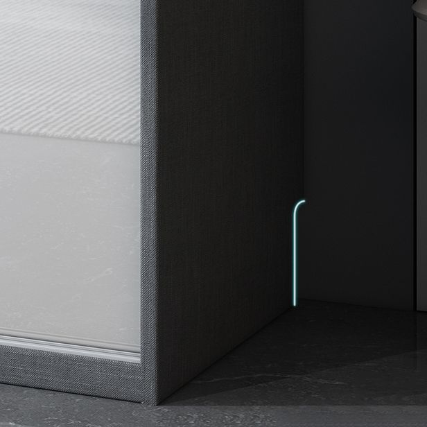 Armadietto moderno moderno moderno di stoccaggio in legno bianco lucido con porte scorrevoli