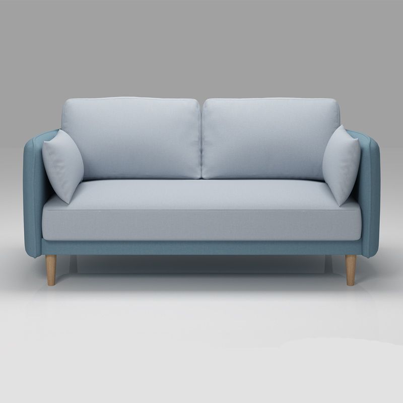 Tuxedo Arm Sofa Scandinavian Fabric Sofa 29.13" D x 31.89" H Clearhalo 'furn' 'furn_sofas' 'Furniture' 'furniture_sofas' 'kitchen' 'kitchen_sofas' 'Living Room Furniture' 'Sofa' 'sofas' 1200x1200_4eefe808-221b-4f86-bd4c-591888a0f78b