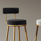 Nordic Glam Style Bar Stool Round Counter Bar Stool with Metal Legs Clearhalo 'Bar Furniture' 'Bar Stools' 'bar_stools' 'furn' 'furn_bar_stools' 'Furniture' 'furniture_bar_stools' 'Kitchen & Dining Furniture' 1200x1200_4ef27c19-ce1b-4631-b296-3c8e902ac567