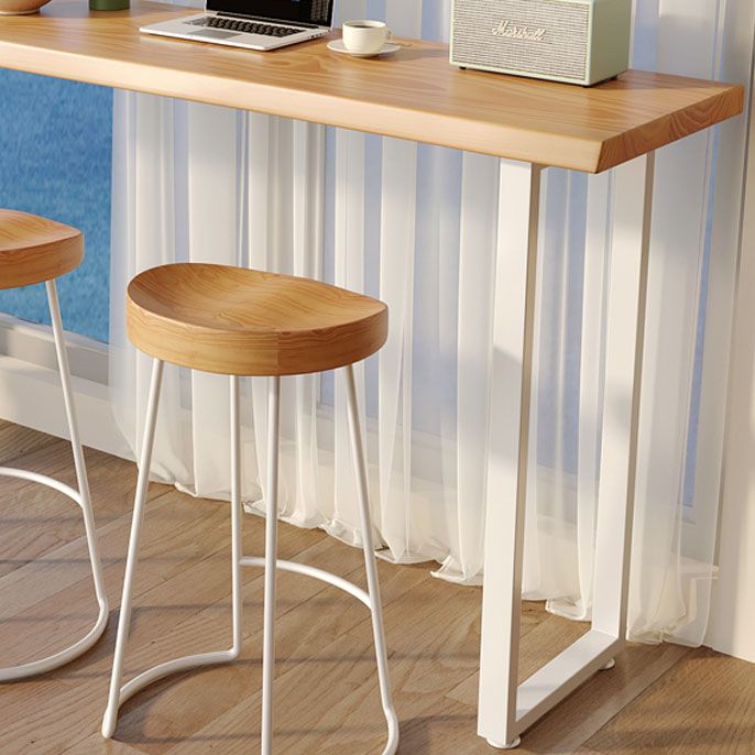 Industrial Rectangle Bar Table Set 1/4 Pcs Solid Wood Bar Table and Bar Stool Clearhalo 'Bar Furniture' 'furn' 'furn_home_bar_bar_sets' 'Furniture' 'Home Bars & Bar Sets' 'home_bar_bar_sets' 'Kitchen & Dining Furniture' 1200x1200_4ef35497-6662-4990-9d7d-8fcfab3cdfda