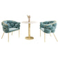Glam Style Dining Room Set with Round Sintered Stone Top and Pedestal Base Dining Furniture Clearhalo 'Dining Room Sets' 'Dining Tables & Seating' 'dining_room_set' 'furn' 'furn_dining_room_set' 'Furniture' 'furniture_dining_room_set' 'Kitchen & Dining Furniture' 'kitchen&dining_furn' 'kitchen' 1200x1200_4ef3b305-86b3-457a-8f50-c099b335f65a