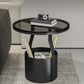 19.7" Storage Round Side Table Metal Drum Sofa Side Accent Table Clearhalo 'Coffee & Accent Tables' 'End & Side Tables' 'end_side_tables' 'furn' 'furn_end_side_tables' 'Furniture' 'Living Room Furniture' 1200x1200_4ef3dab8-e718-4d2c-b314-e8c76eee96f8