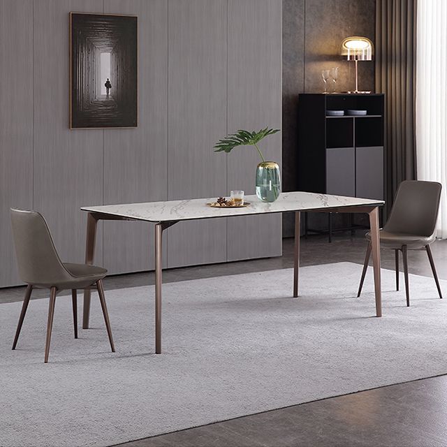 Sintered Stone Dining Table Luxury Style 4 Legs Rectangle Table for Home Clearhalo ' dining_table' 'Dining Tables & Seating' 'Dining Tables' 'furn' 'furn_dining_table' 'Furniture' 'furniture_dining_table' 'Kitchen & Dining Furniture' 'kitchen&dining_furn' 'kitchen' 'kitchen_dining_table' 1200x1200_4ef48ca3-3aa6-4c96-87b9-e8fdf601df7d