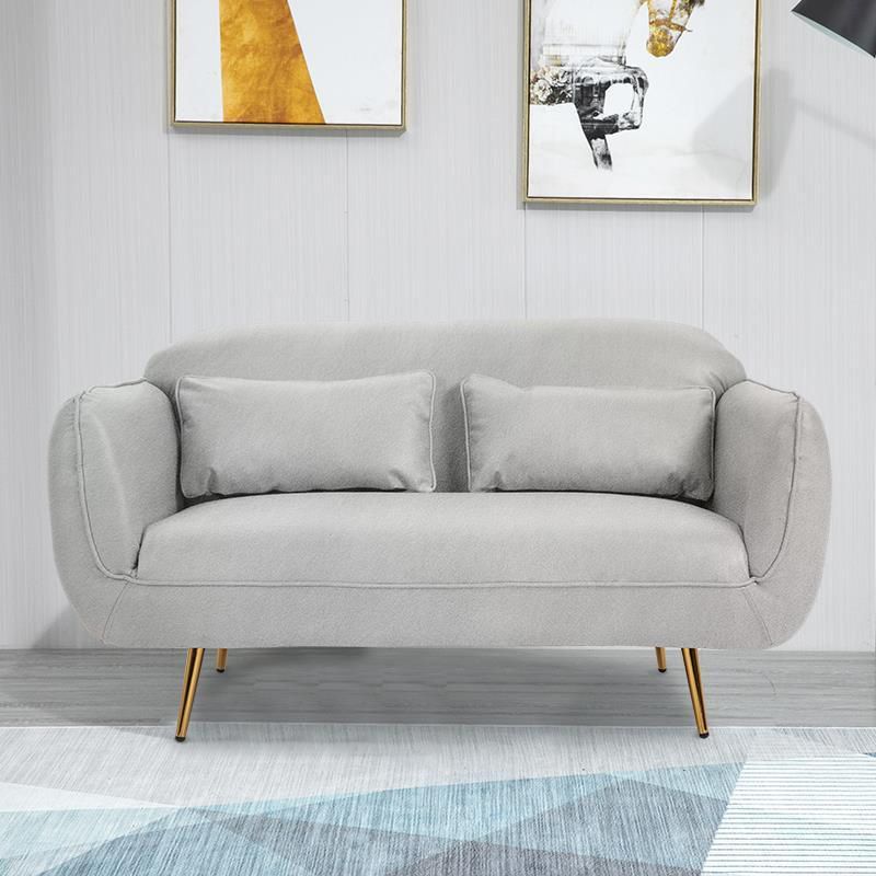 Canapa de bras carré de velours de 30,70 "de large avec dos serré pour le salon