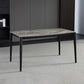 Rectangle 4 Legs Industrial Table Grey Tone Fixed Table of Sintered Stone Clearhalo ' dining_table' 'Dining Tables & Seating' 'Dining Tables' 'furn' 'furn_dining_table' 'Furniture' 'furniture_dining_table' 'Kitchen & Dining Furniture' 'kitchen&dining_furn' 'kitchen' 'kitchen_dining_table' 1200x1200_4ef76c18-6896-4f6e-b694-b0527b613134