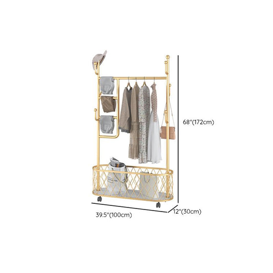 Zeitgenössischer Festkanalschicht Kleiderbügel freistehender Aufbewahrungskorbbezug mit Rizinus