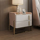Modern Stone Top Night Stand de 19.68 "Alto 2 - Cajón Nightsand