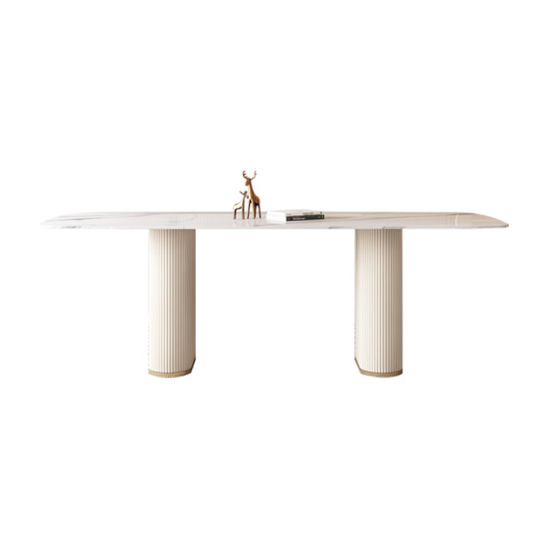 Nordic 1/4/5/7 Pieces Dining Set Rectangle Stone Table and White Chairs Dining Set Clearhalo 'Dining Room Sets' 'Dining Tables & Seating' 'dining_room_set' 'furn' 'furn_dining_room_set' 'Furniture' 'furniture_dining_room_set' 'Kitchen & Dining Furniture' 'kitchen&dining_furn' 'kitchen' 1200x1200_4efccf71-0447-484c-b40d-25fadcbd64e2